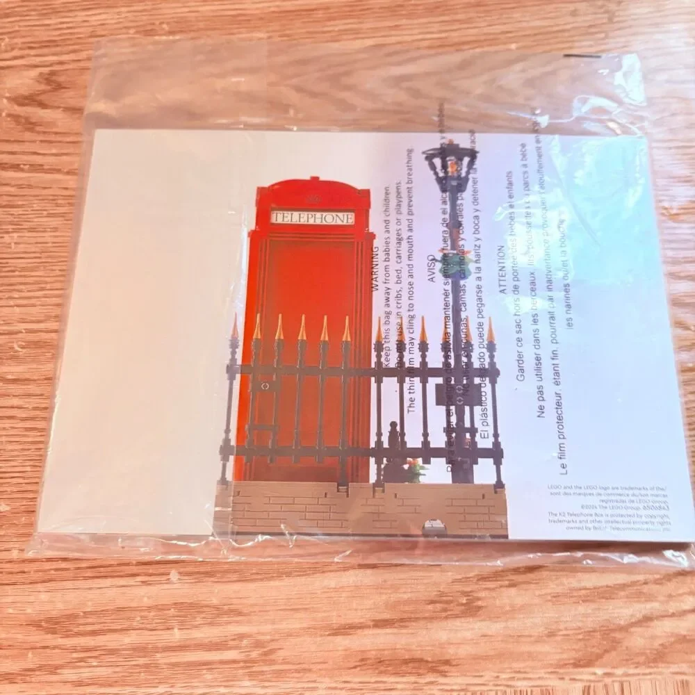 Lego Telephone Booth Red Instruction Book Only No Bricks